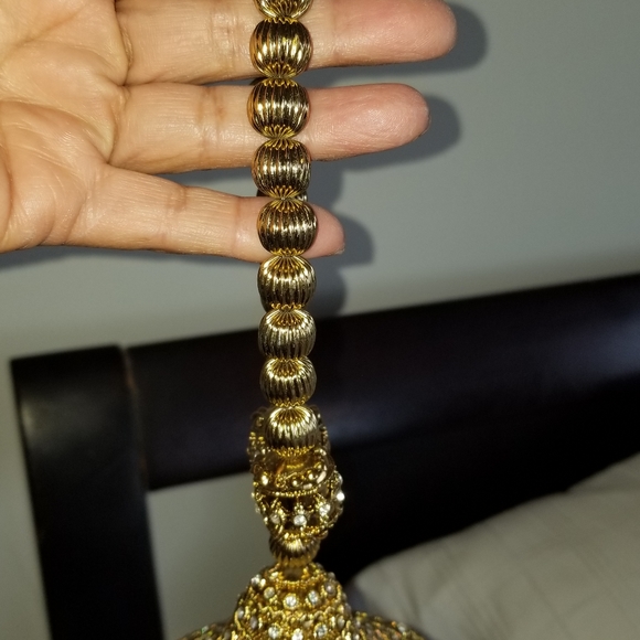 One of a kind elegant cocktail date tassel crystal bag - Picture 14 of 16